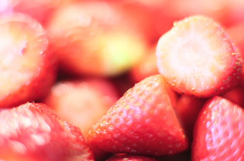 Frische und saftige Erdbeeren.