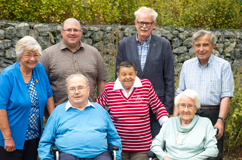 Gruppenbild der Heimbeiratsmitglieder des Seniorencentrums St. Laurentius.
